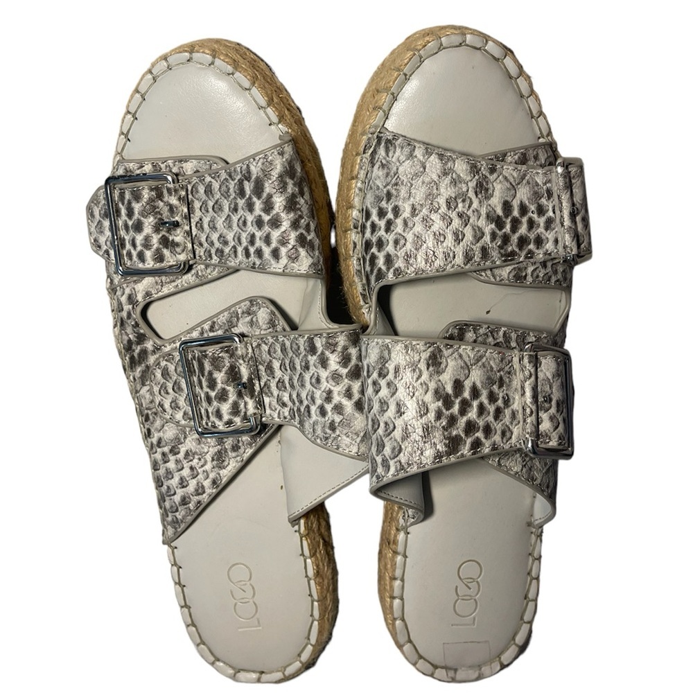 Snakeskin Patterned Platform Women's Esqadrilles
